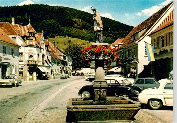 Wolfach Schwarzwald Brunnen am Marktplatz