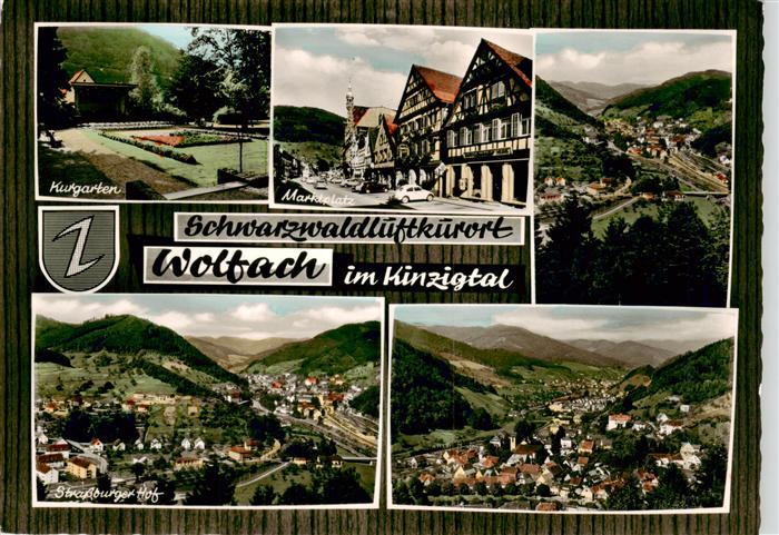 Wolfach Schwarzwald Kurgarten Marktplatz Strassburger Hof Panorama