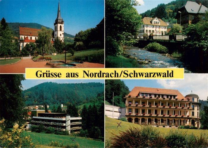 Nordrach Kirche Kirche Partie an der Norderache Kurhaus Klinik