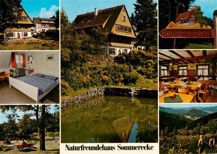 Kirnbach Wolfach Naturfreundehaus Sommerecke Gastraum Zimmer Park Naturschwimmba