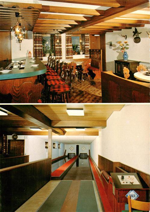 Prinzbach Biberach Kinzigtal Badischer Hof und Gaestehaus Jaegerhof Gastraum Keg