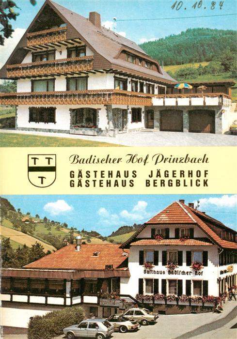 Prinzbach Biberach Kinzigtal Badischer Hof Gaestehaus Jaegerhof und Gaestehaus B