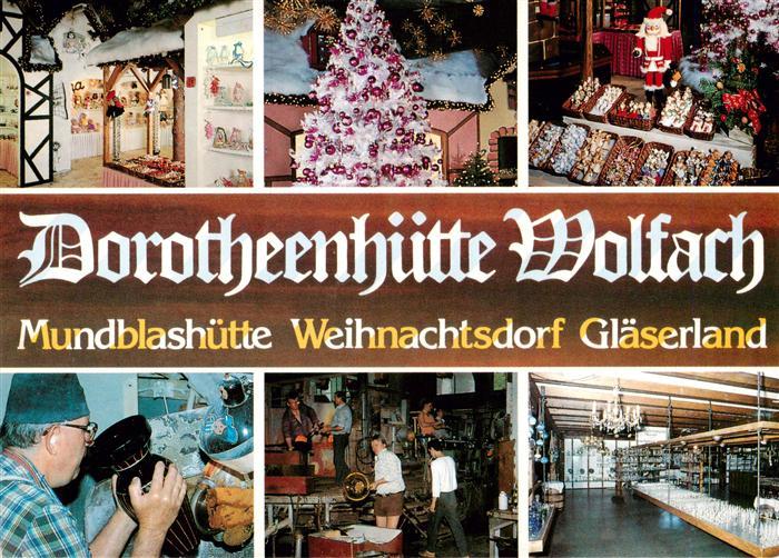 Wolfach Schwarzwald Dorotheenhuette Wolfach Mundblashuette Weihnachtsdorf Glaese