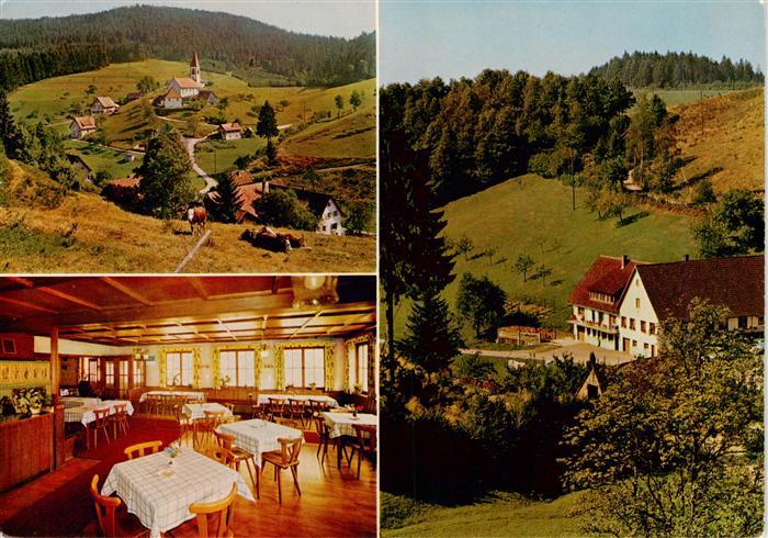 St Roman Wolfach Gasthof Pension Adler Gastraum Panorama