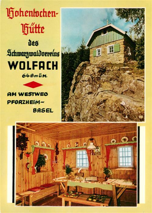 Wolfach Schwarzwald Hohenlochen Huette Gastraum