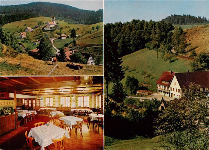 St Roman Wolfach Gasthof Pension Adler Gastraum Panorama