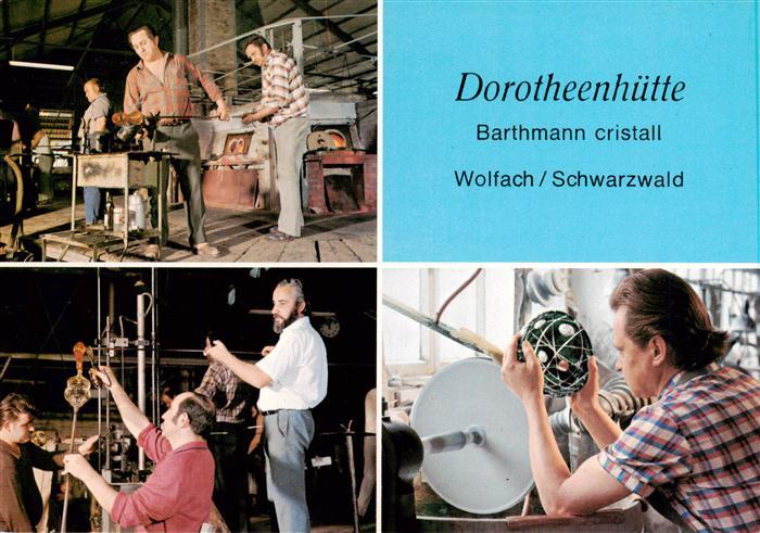 Wolfach Schwarzwald Barthmann cristall Dorotheenhuette Glasmacher und Glasschlei