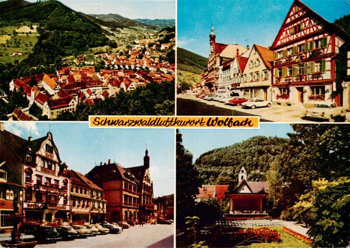 Wolfach Schwarzwald Fliegeraufnahme Ortspartien Konzertpavillon