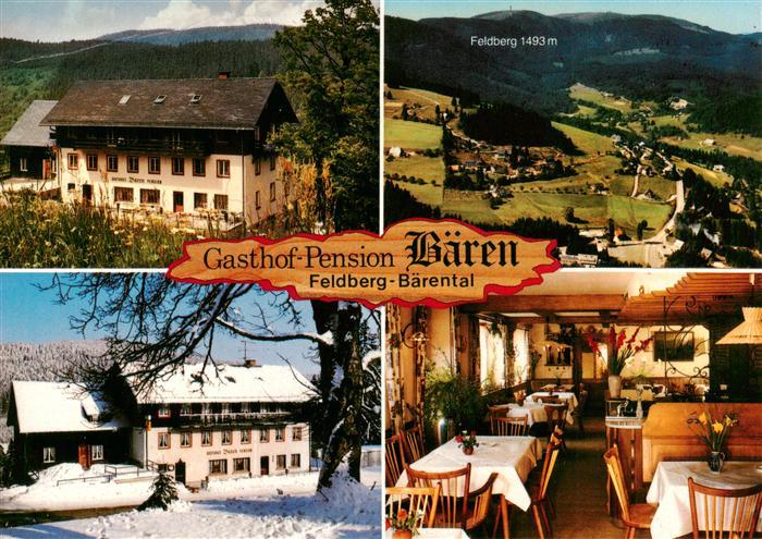 Baerental Feldberg Gasthof Pension Zum Baeren Gastraum Feldberg
