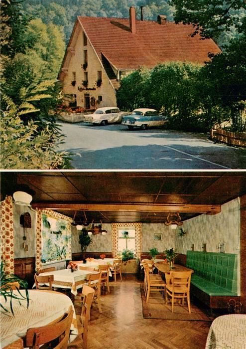 Loeffingen Schattenmuehle in der Wutachschlucht Gastraum