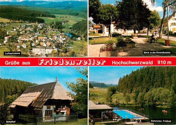 Friedenweiler Fliegeraufnahme Strandbadstr Schafhof Freibad
