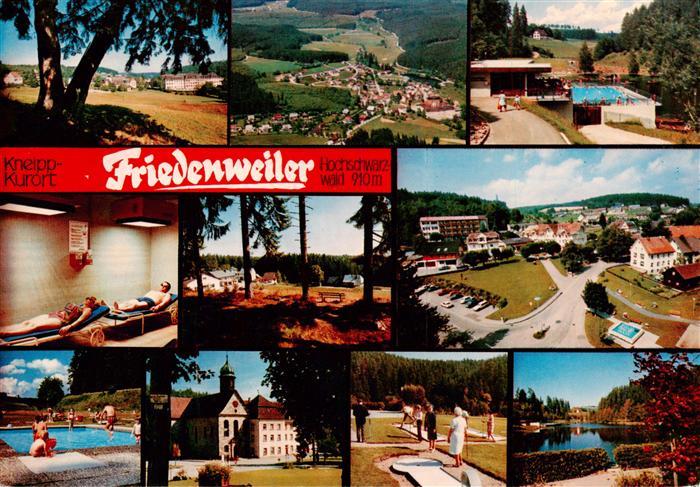 Friedenweiler Fliegeraufnahme Schwimmbad Sauna Ortsparti Kirche Minigolf