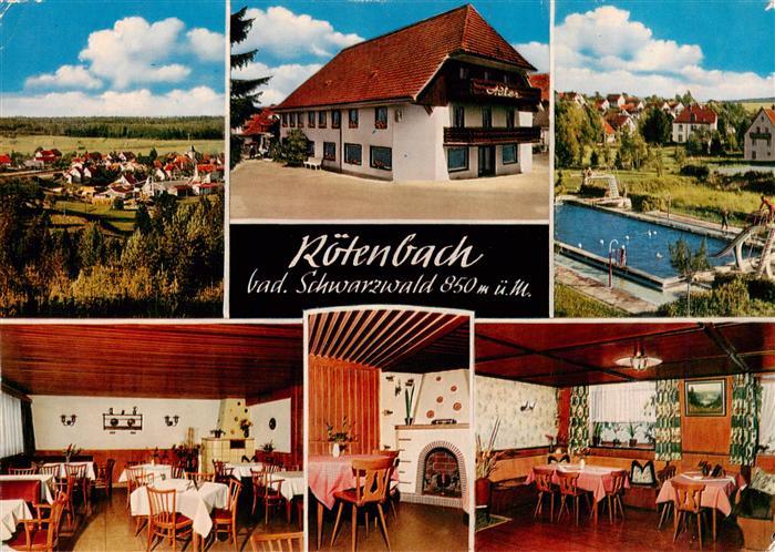 Roetenbach Baden Schwarzwald Gasthof Cafe Zum Adler Schwimmbad Gastraeume