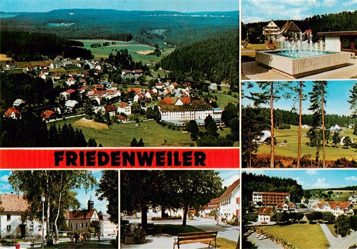 Friedenweiler Panorama Kirche Stadtplatz Wasserspiele Panorama