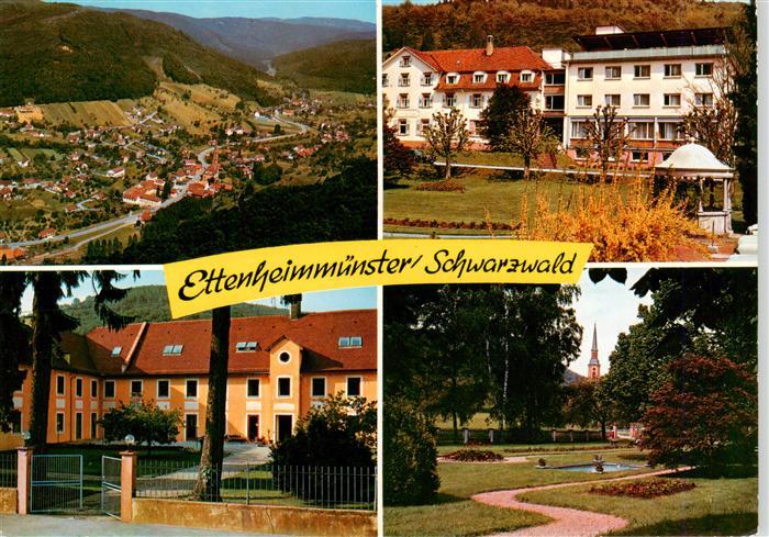 Ettenheimmuenster Panorama Teilansichten Park