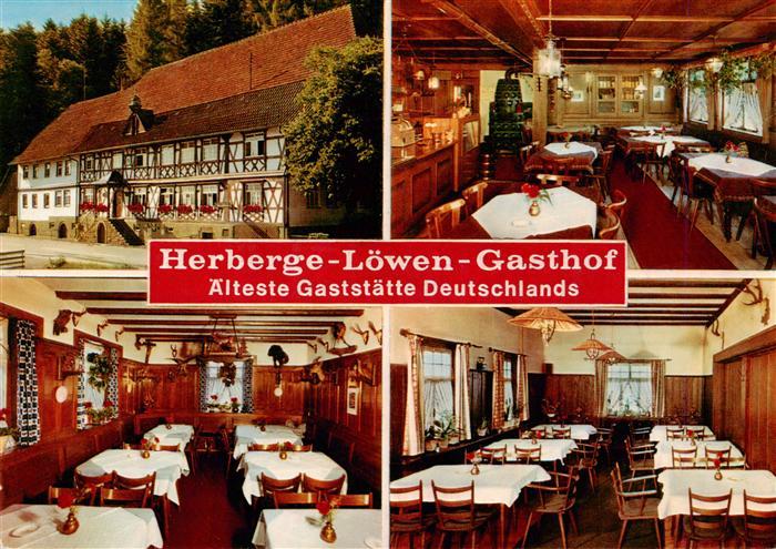 Schoenberg Seelbach Pass Hoehenhotel Geroldseck Herberge zum Loewen Gastraeume