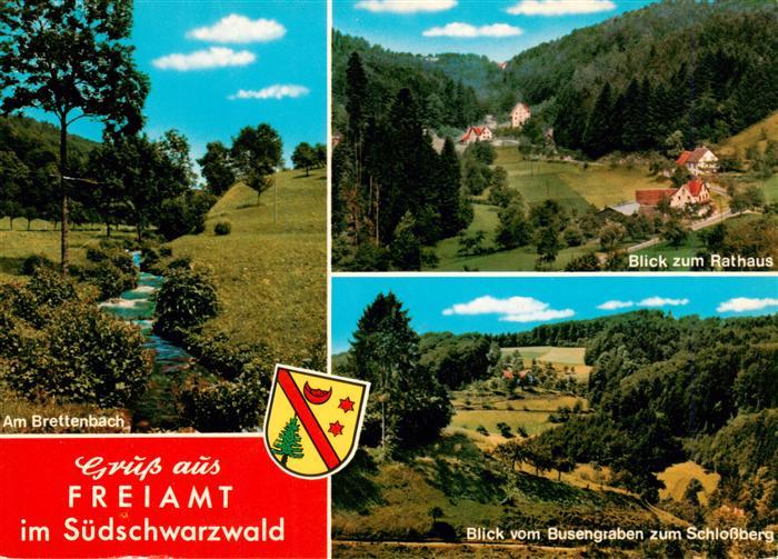 Freiamt Emmendingen BW Brettenbach Rathausblick Busengraben Schlossbergblick