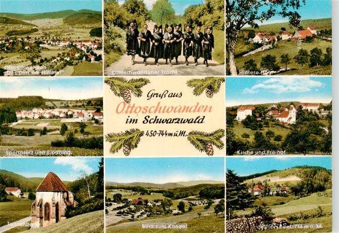 Ottoschwanden Freiamt Panorama Trachtenfrauen Huenersedel Hintere Hoefe Kirche F