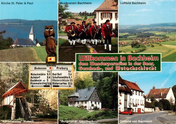 Bachheim Kirche St Peter und Paul Musikverein Fliegeraufnahme Kanadiersteg Wutac