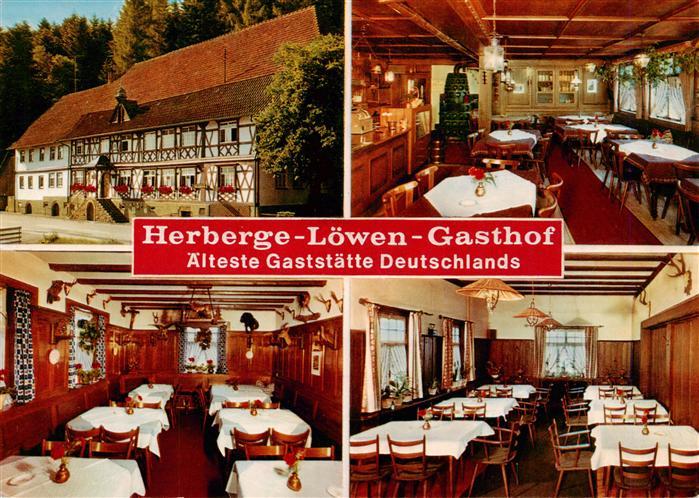 Schoenberg Seelbach Pass Hoehenhotel Geroldseck Herberge zum Loewen Gastraeume