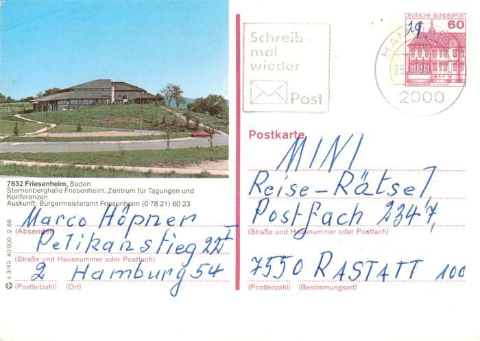 Friesenheim Baden Sternenberghalle