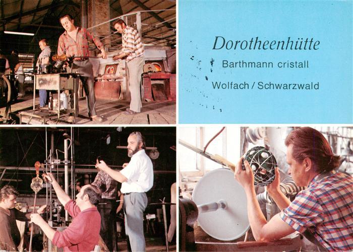 Wolfach Schwarzwald Barthmann cristall Dorotheenhuette Glasmacher und Glasschlei