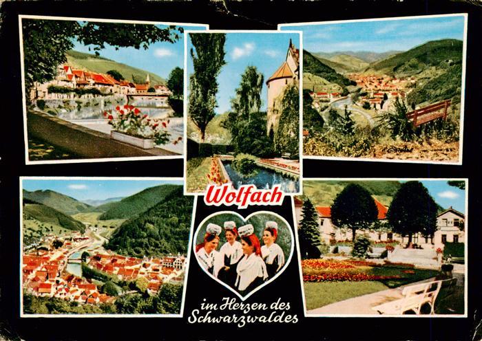 Wolfach Schwarzwald Kinzigpartien Schloss Panorama Trachten Kurpark