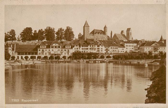 Rapperswil BE Ansicht vom Zuerichsee aus