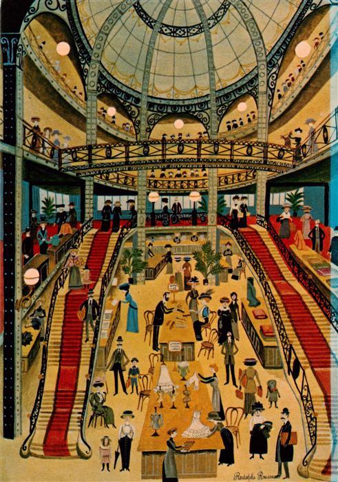 Paris 75 Galerie naifs et primitifs Kuenstlerkarte Rodolphe Rousseau Courses au
