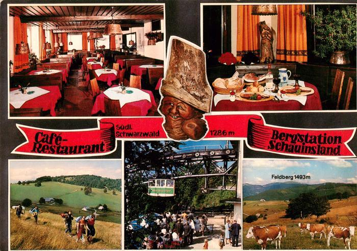 Schauinsland Oberried BW Café Restaurant Bergstation Schauinsland Bergbahn Lands