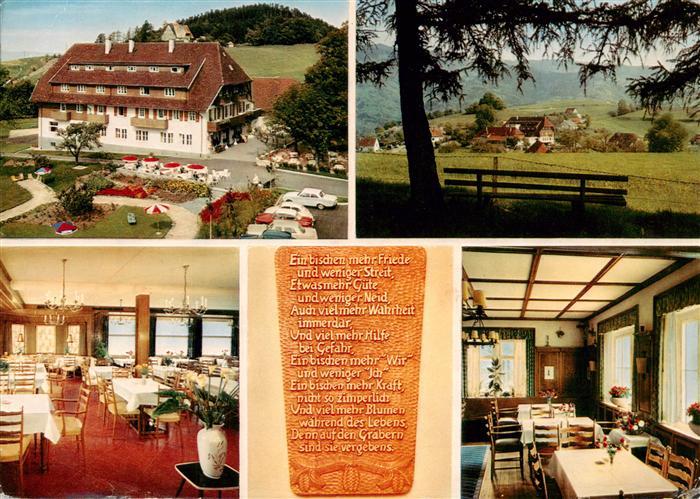 Langackern Horben Hotel Gasthof zum Engel Restaurant Landschaft Schwarzwald