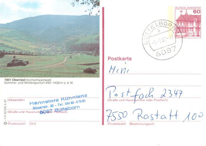 Oberried  Breisgau Schwarzwald Panorama Sommer- und Wintersportort