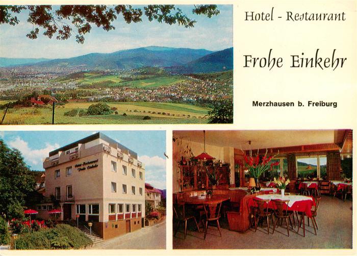 Merzhausen  Freiburg Breisgau Hotel Restaurant Frohe Einkehr Panorama Schwarzwal