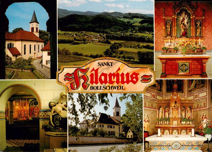 Bollschweil Katholische Pfarrkirche St. Hilarius Innenansichten Altar Panorama S