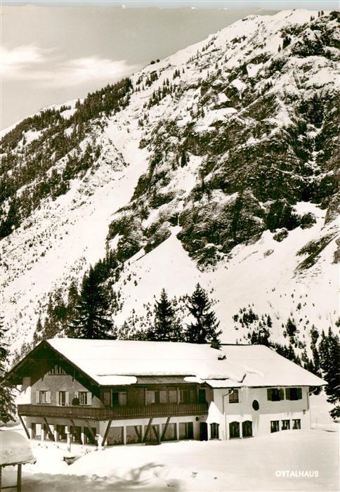 Oberstdorf Berggasthaus Oytalhaus mit Seewaenden Allgaeuer Alpen