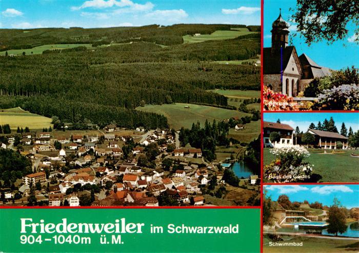 Friedenweiler Panorama Kurort im Schwarzwald Luftaufnahme Kapelle Haus des Gaste