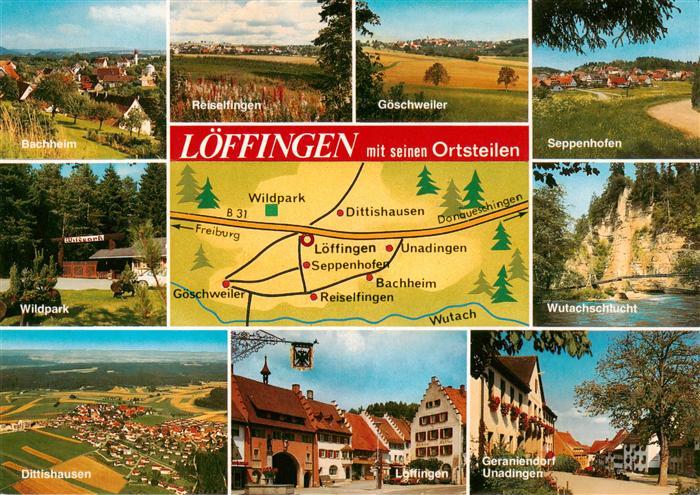 Loeffingen mit Ortsteilen Bachheim Reiselfingen Goeschweiler Seppenhofen Dittish