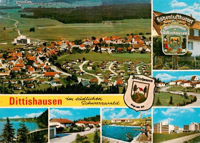 Dittishausen Loeffingen Fliegeraufnahme Schluchsee Feriendorf Freibad Appartemen
