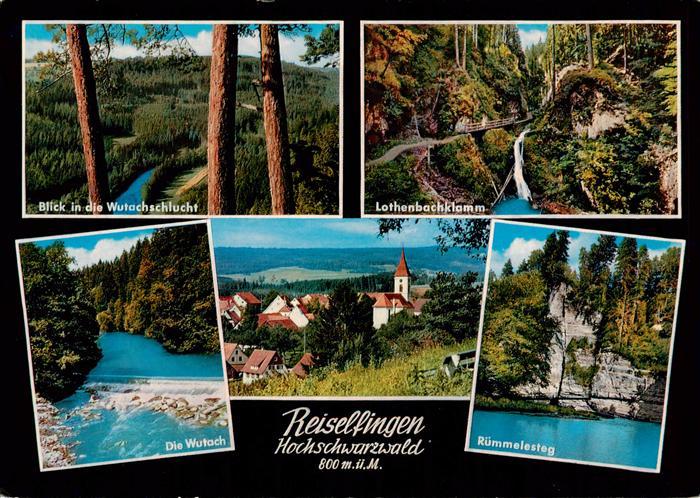 Reiselfingen Wutachschlucht Lothenbachklamm Die Wutach Kirche Ruemmelesteg