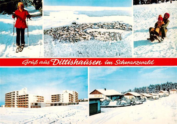 Dittishausen Loeffingen Ski und Rodelpiste Panorama Ferienhotels Bungalows