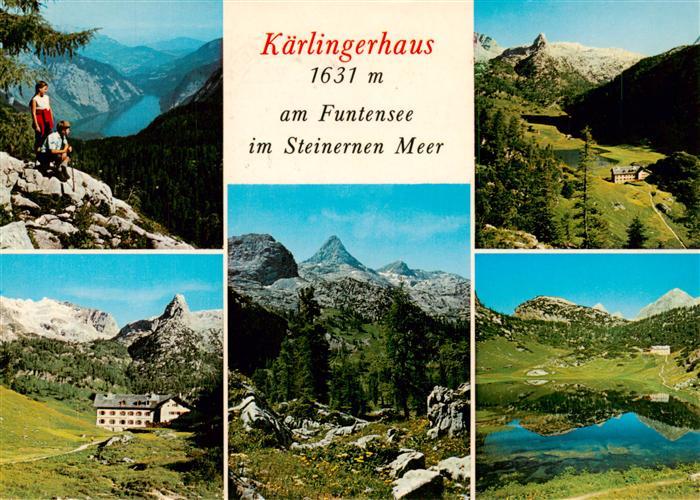 Kaerlingerhaus 1620m Funtenseehaus Berchtesgaden im Steinernen Meer Teilansichte