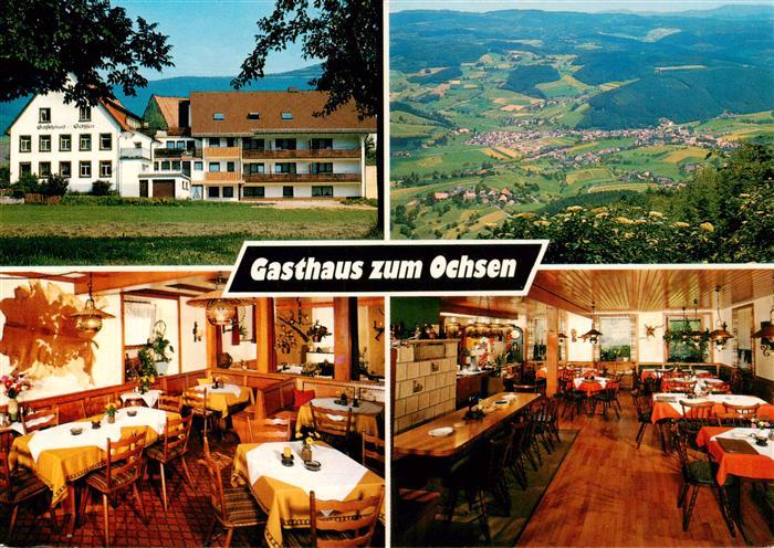 Winden Elztal Gasthaus zum Ochsen Gastraum Landschaftspanorama Schwarzwald