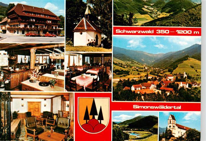 Simonswald Simonswaeldertal Hotel Restaurant Baeren Panorama Schwarzwald