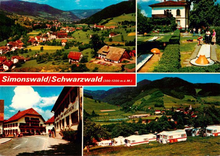 Simonswald Simonswaeldertal Panorama Minigolf Campingplatz Landschaft Schwarzwal