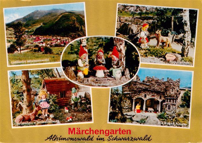 Altsimonswald Simonswald BW Panorama Cafe Pension Maerchengarten Skatspieler Rot