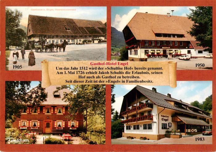 Simonswald Simonswaeldertal Gasthof Hotel Engel 1905 1950 und 1983 Gaestehaus
