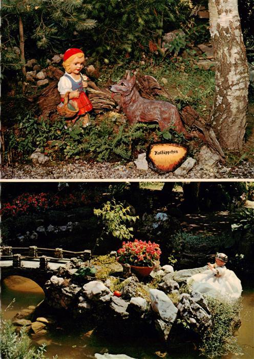 Altsimonswald Simonswald BW Cafe Pension Maerchengarten Rotkaeppchen und Froschk