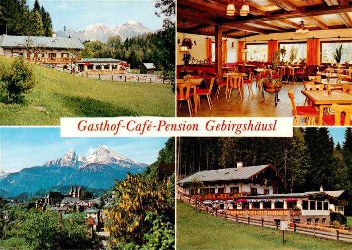 Engedey Bischofswiesen Gasthof Cafe Pension Gebirgshaeusl Gastraum Panorama