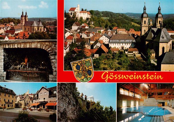 Goessweinstein Panorama Wallfahrtskirche Marktplatz Schwimmbad