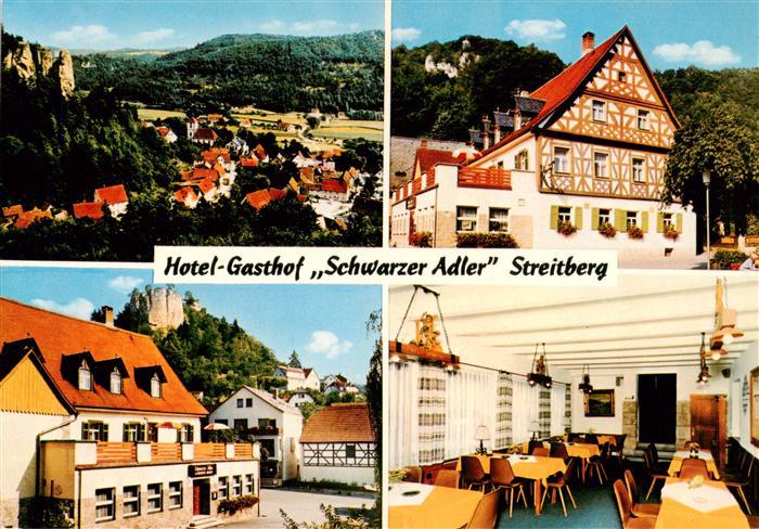 Streitberg Oberfranken Panorama Hotel Gasthof Schwarzer Adler Gastraum